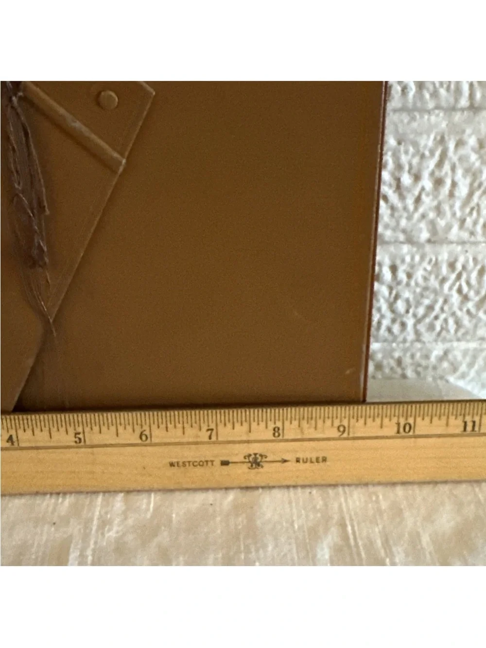 VINTAGE LEATHER PICTURE PHOTO EASLE TABLETOP FRAME WEST GERMANY 8X10